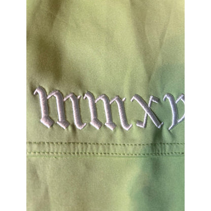 Guapi MMXV Stacked Track Pants Mens Lime Green Zipper Ankle Streetwear Excellent