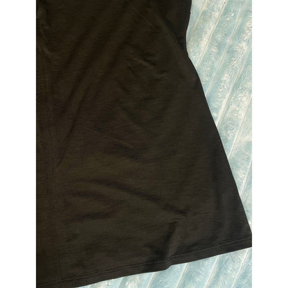 WERA Madison Black V-Neck Cap Sleeve Top Shirt Womens Size M