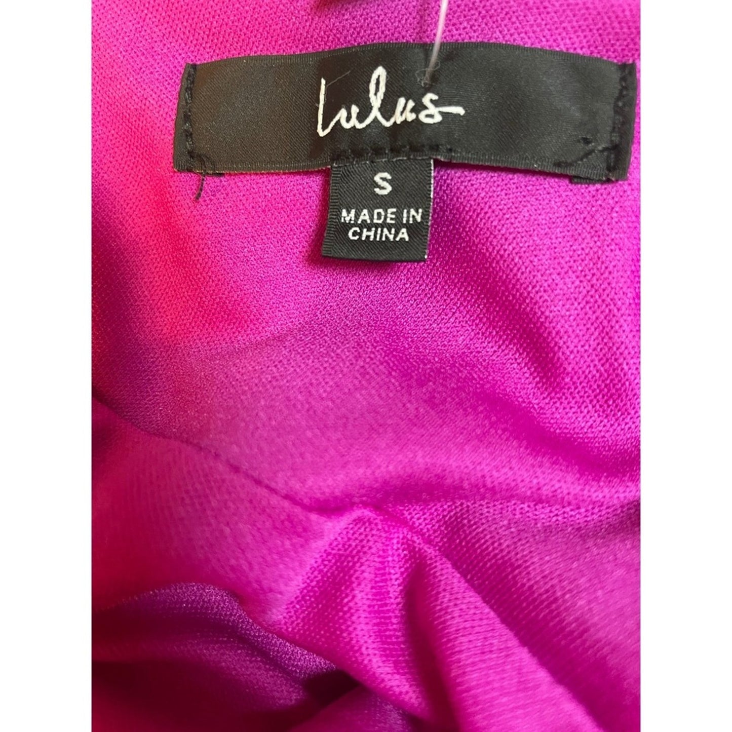 Lulus Hot Pink Halter Neck Fit Flare Mini Dress Size Small