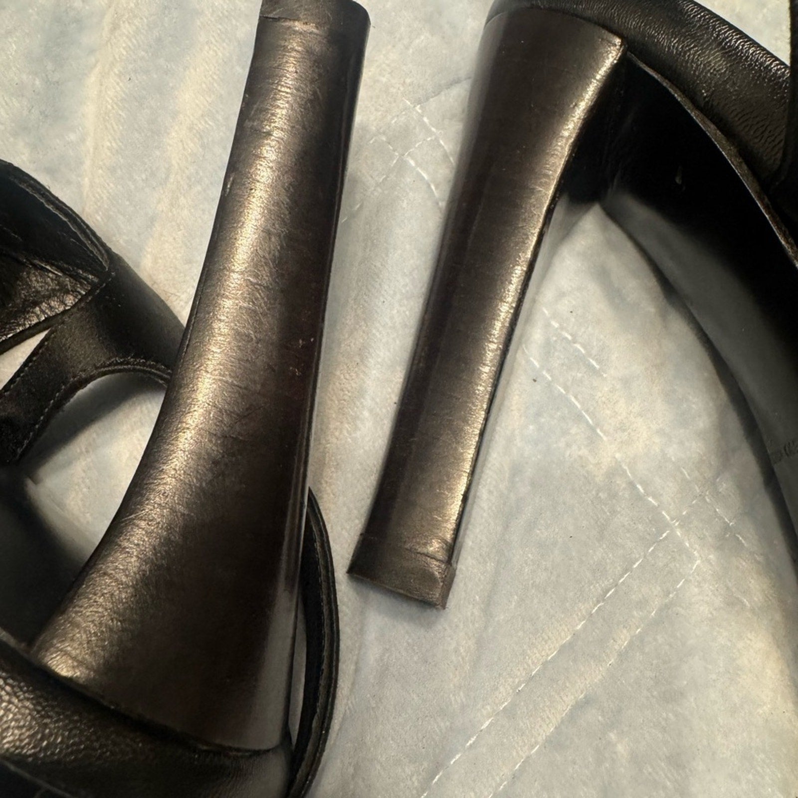 Prada Black Satin Strappy Slingback Heels Size 39 (US 9)