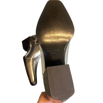 Rag & Bone Silver Metallic Leather Silver Chelsea Boots – Size 37 (US 6.5/7)