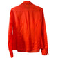 Tory Burch Orange Button Down Long Sleeve Shirt Blouse Top