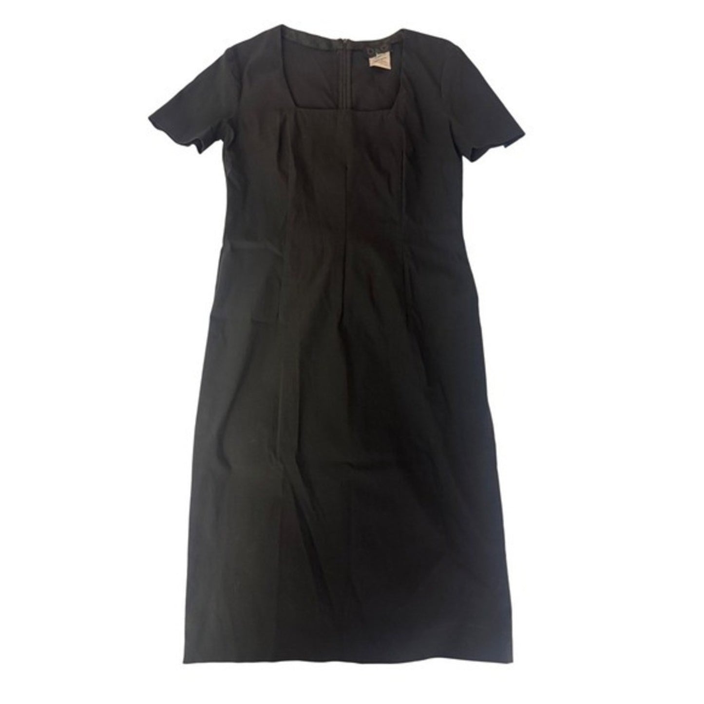 D&G Dolce & Gabbana Black Midi Dress – Size IT 42 (US 6)