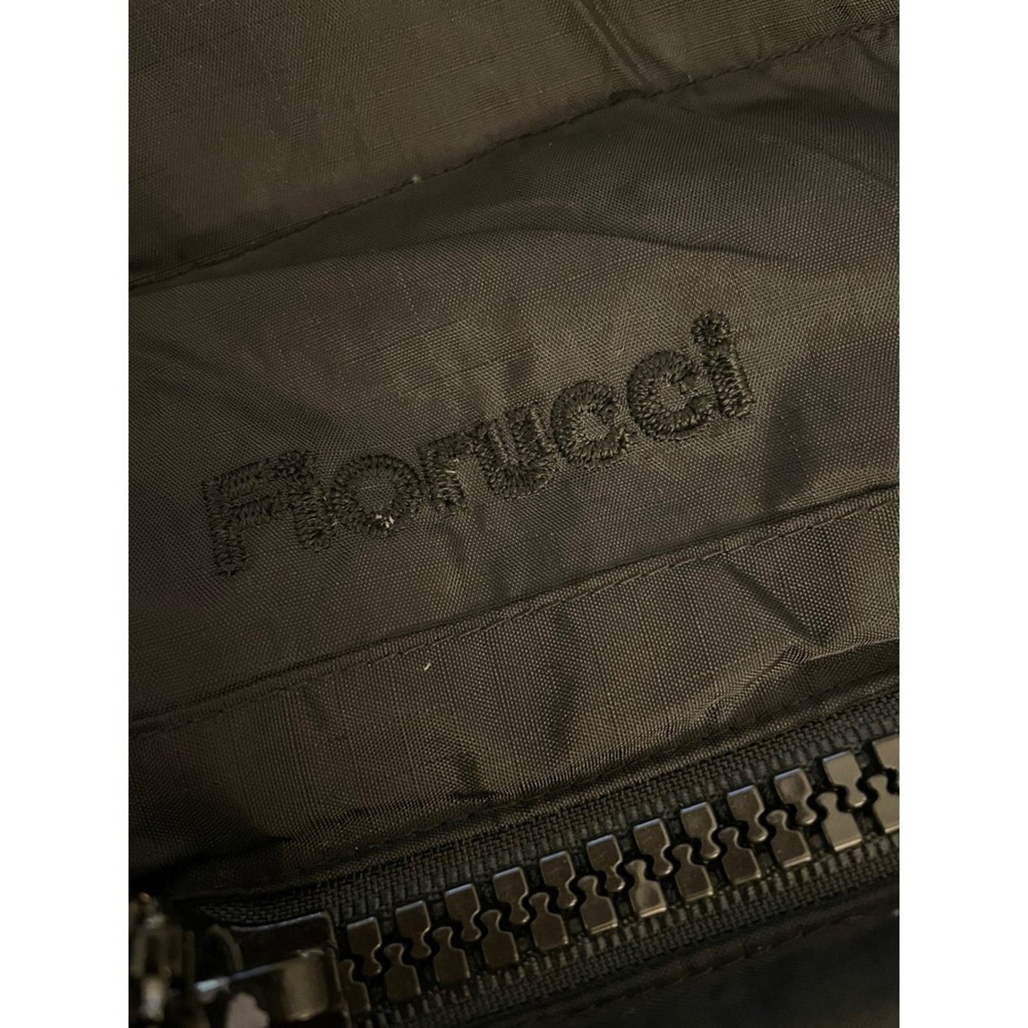 Fiorucci Puffer Vest Black Full Zip Pockets Collared Quilted Gilet Mens Size Med