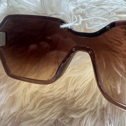 Prada VIQ-6S1 Oversized Shield Sunglasses