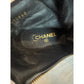 CHANEL Black Tweed Cap Toe Ankle Boots Gold Chain Made in Italy Size 38 new
