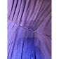 Jil Sander Pleated Sheath Dress Knee Length Purple Silk Blend Pockets Women&