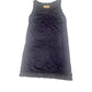 Hache Navy Sleeveless Dress with Ruffle Trim Size 8