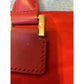 Tory Burch Red Nylon Tote Bag Gold Logo Double Handles