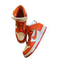 Nike Dunk High 1985 Orange Acid Wash Sneakers - Men&