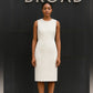 Stella McCartney White Textured Sleeveless Sheath Dress – Size‎ 38 (US 4/Small)