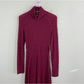 Free People Extratropical Maxi Dress Long Sleeve Burgundy Lace Gown size m