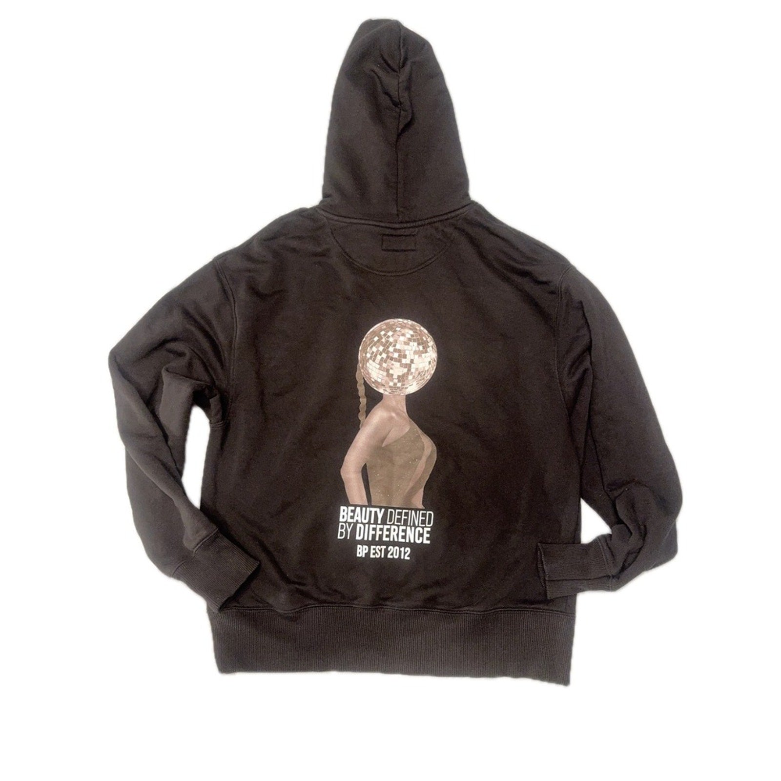 BPerfect Beauty Defined By Difference Graphic Hoodie Black Size M Streetwear