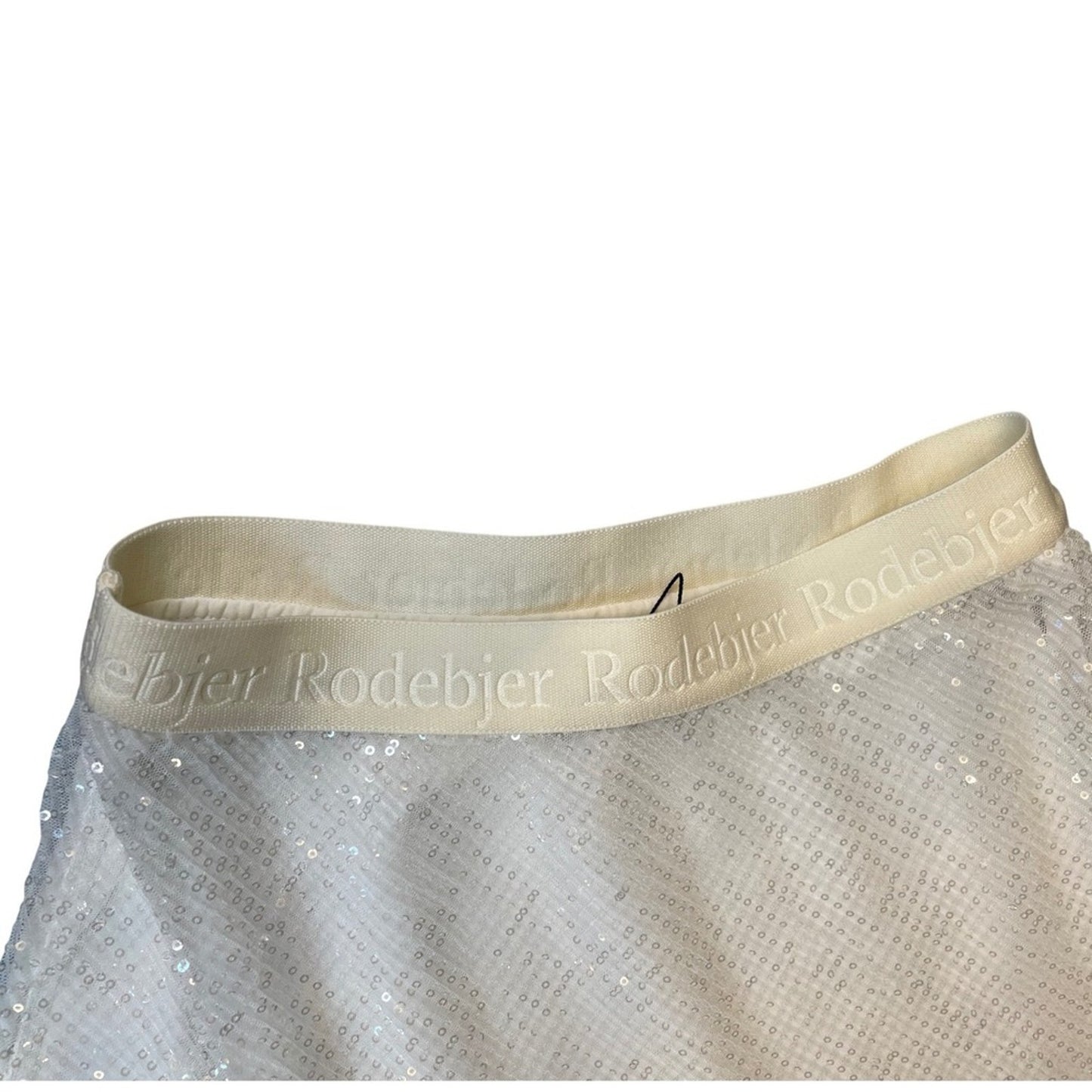 Rodebjer Larissia Sequin Maxi Skirt White Size S Polyester