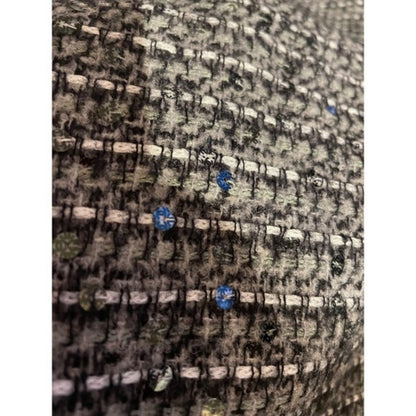Chanel Black White Tweed Embellished Jacket Blazer & Dress  in France Size 40