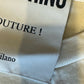 Moschino White Tee with Black Logo size s