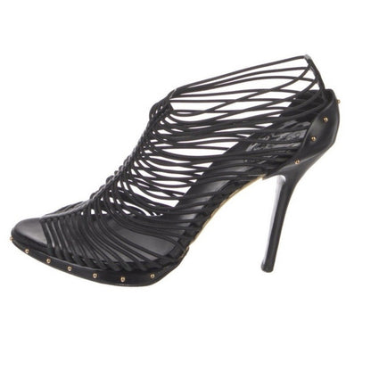 Gucci Leather Strappy Studded Stiletto Heels size 10