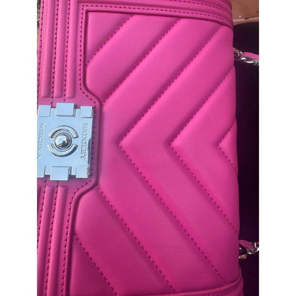 Badgley mischka hot pink quilted