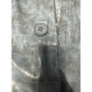 TIGER MIST Silver Crocodile Embossed Faux Leather Long Blazer Jacket XL