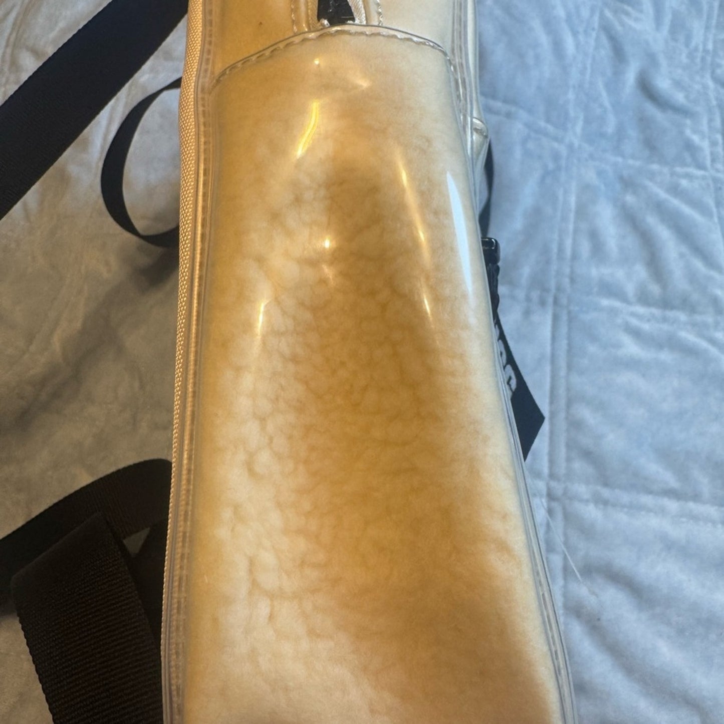 UGG Cream Shearling Backpack with Black Details