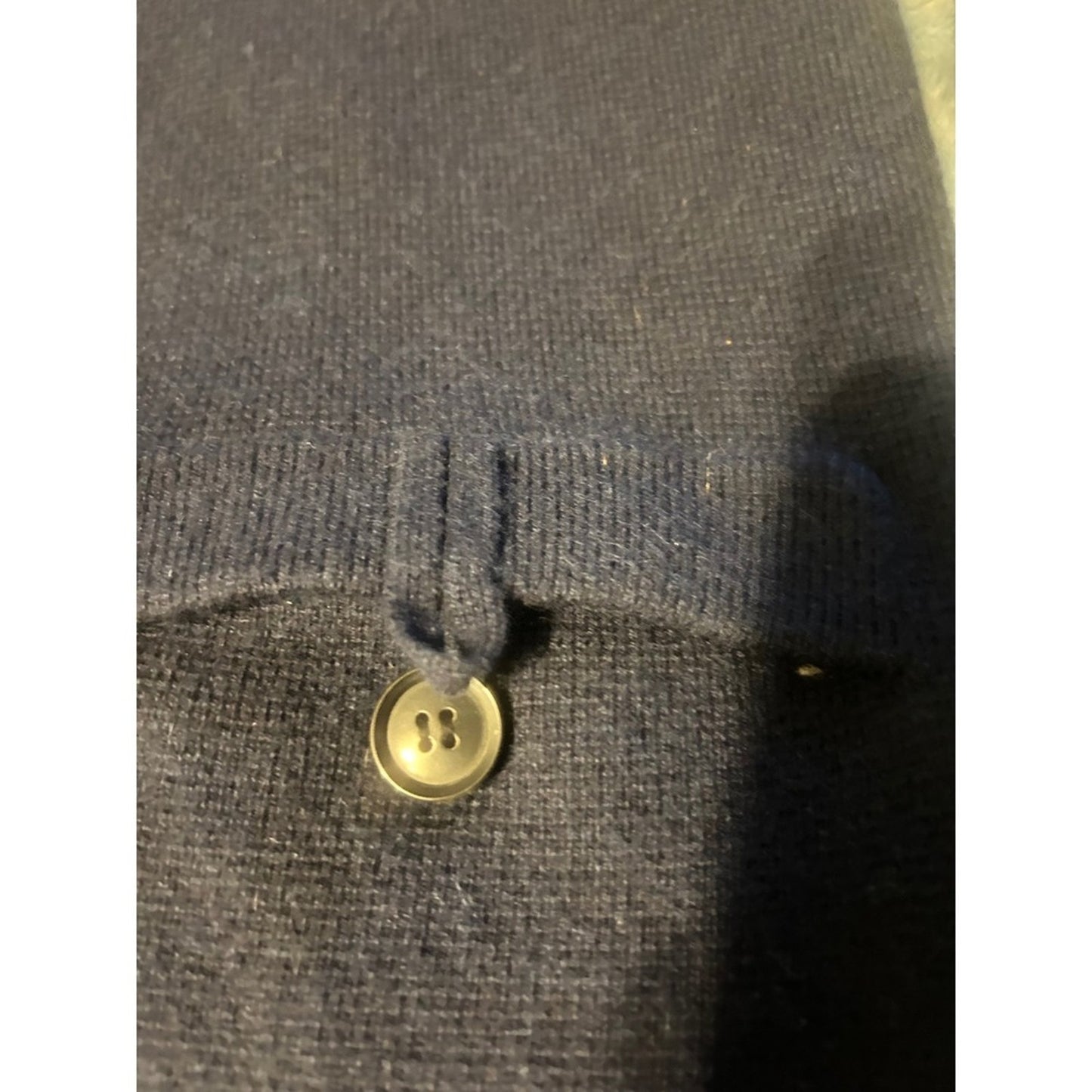 Mens Navy Blue Knitted TSE Hooded Cardigan Jacket Full Zip Pockets Casual Style