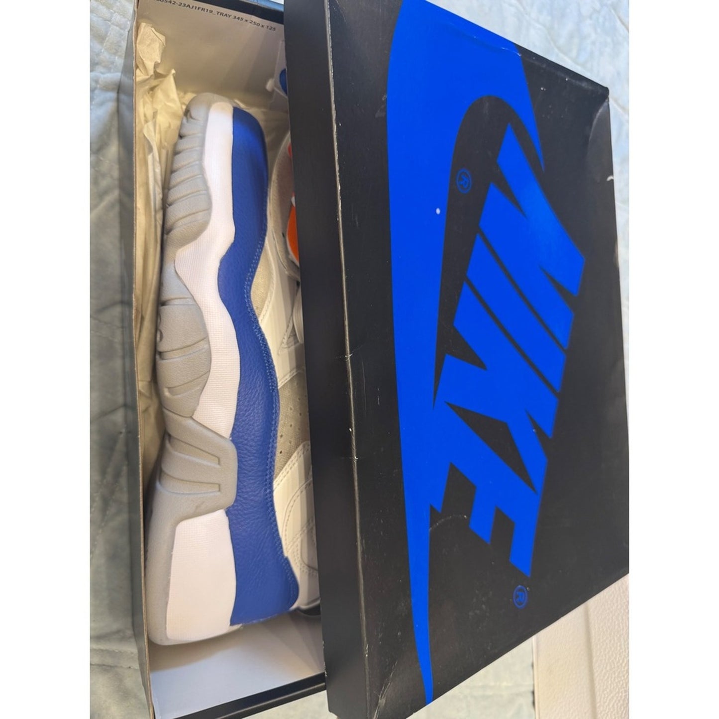 Nike Air Jordan 6 Rings Knicks DO1925-148 White Blue Orange Men's Size 12