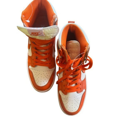 Nike Dunk High 1985 Orange Acid Wash Sneakers - Men's Size 7.5 - DD1869-100