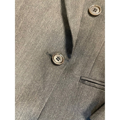 HUGO BOSS Super 100 Wool Double Breasted Blazer Black Mens44R