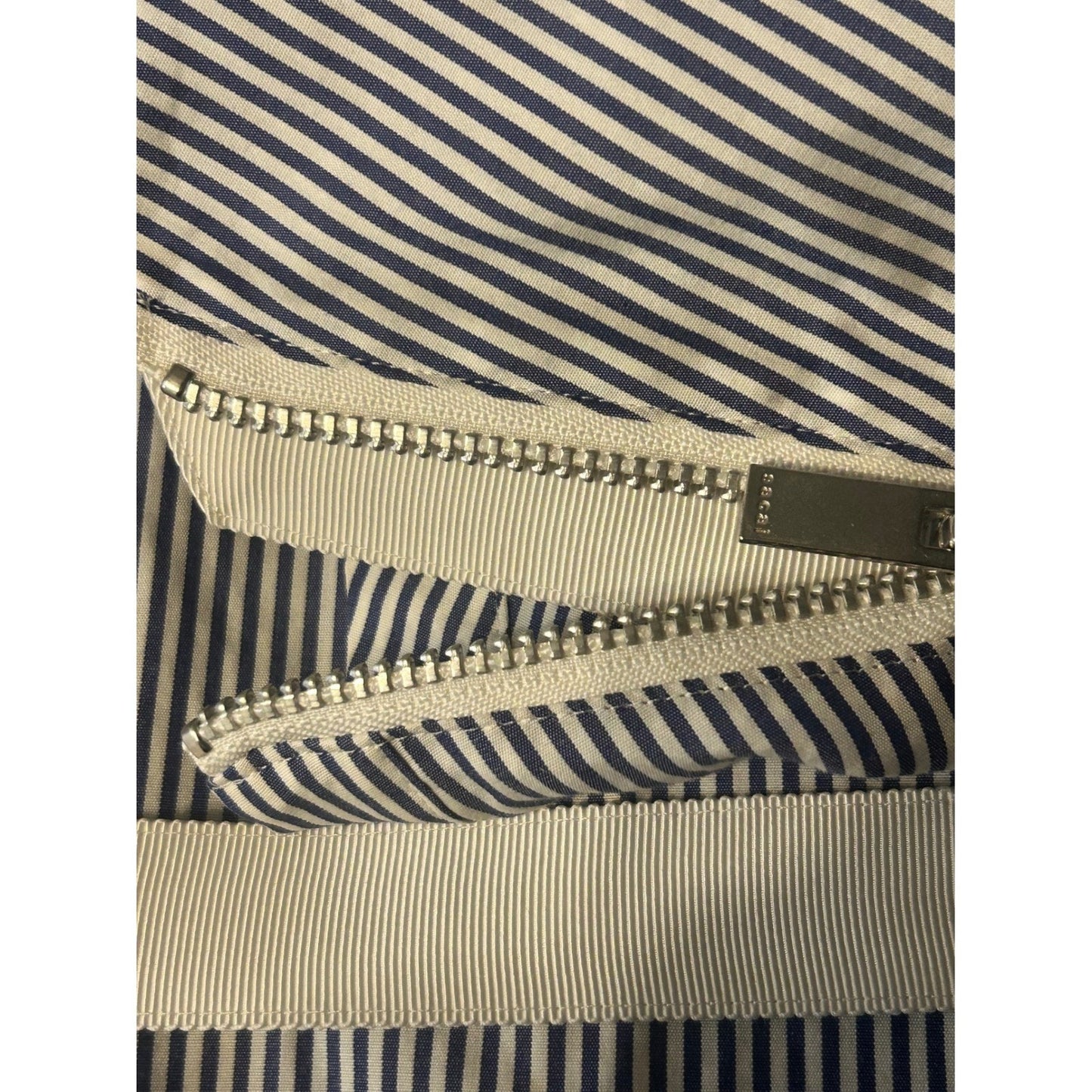 sacai Blue White Stripe Pleated Belted Short Sleeve Dress Size 3