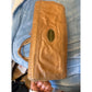 Cynthia Rowley Tan Leather Satchel Handbag Top Handle Bag Brass Lock