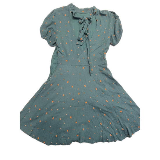 Free People Polka Dot Tie-Neck Mini Dress – Size 4