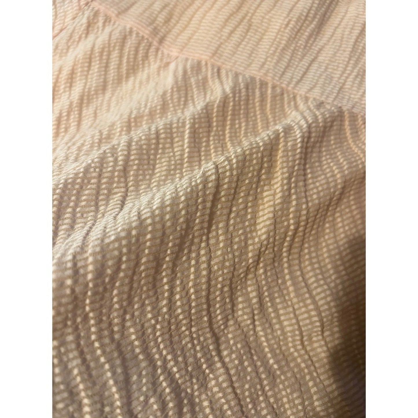 Miu Miu Peach Textured Tiered Flutter Sleeve Midi Dress Size Small
