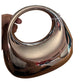 Unique Shiny Metallic Handle Bag Women&