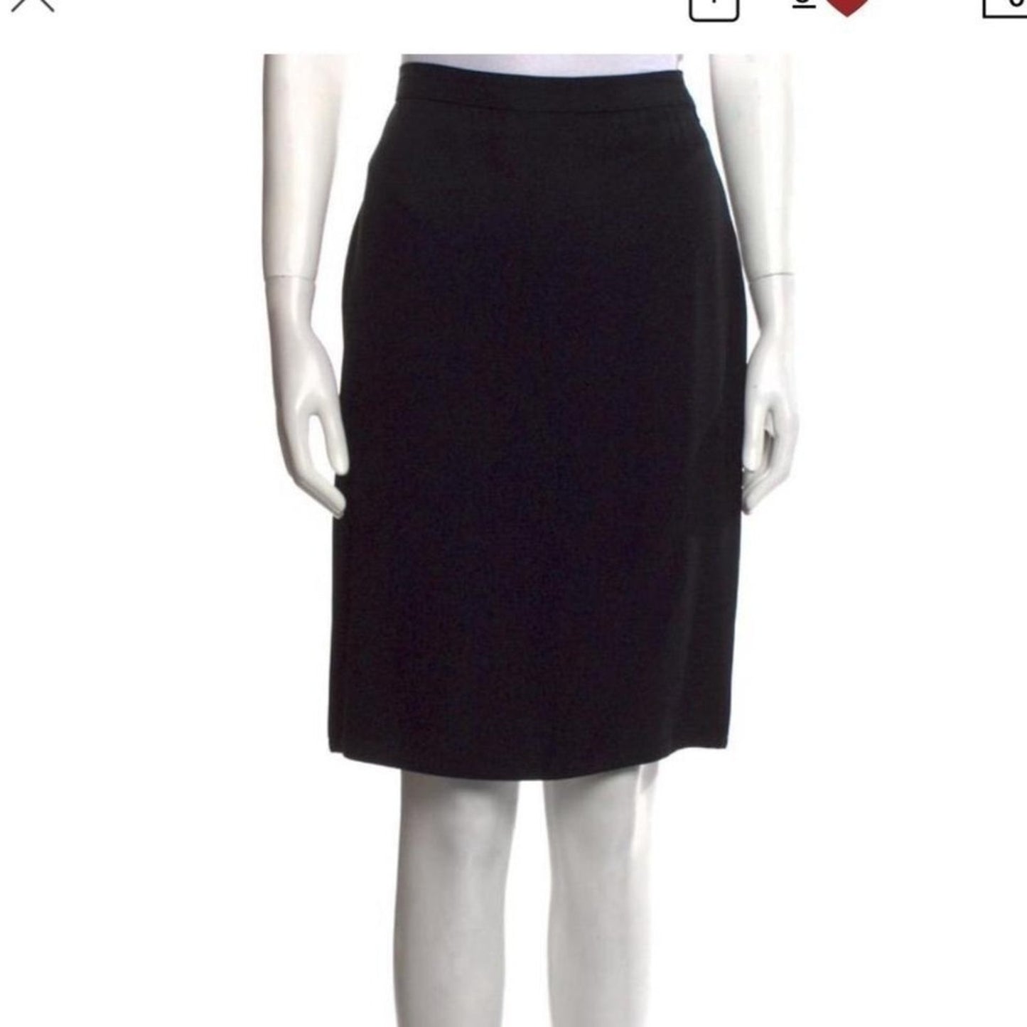 Sonia Rykiel Knee Length Black Skirt Size M