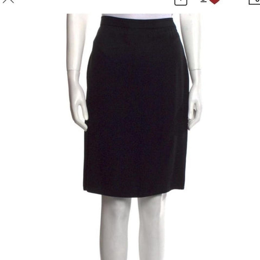 Sonia Rykiel Knee Length Black Skirt Size M