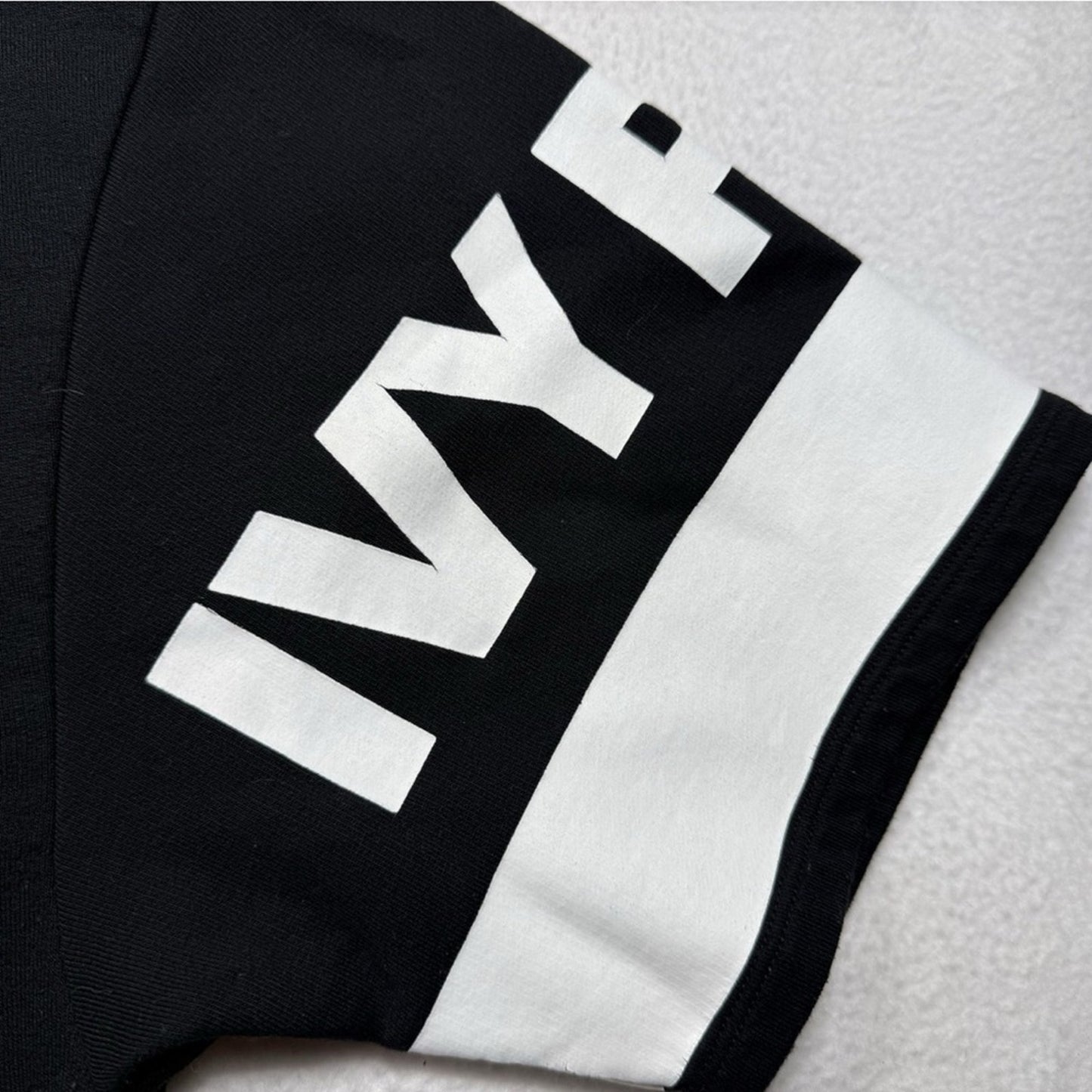 IVY‎ PARK Black Hoodie with White Sleeve Accents size M