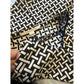 Diane von Furstenberg Skirt Size 6 Black White Geometric Print A-Line