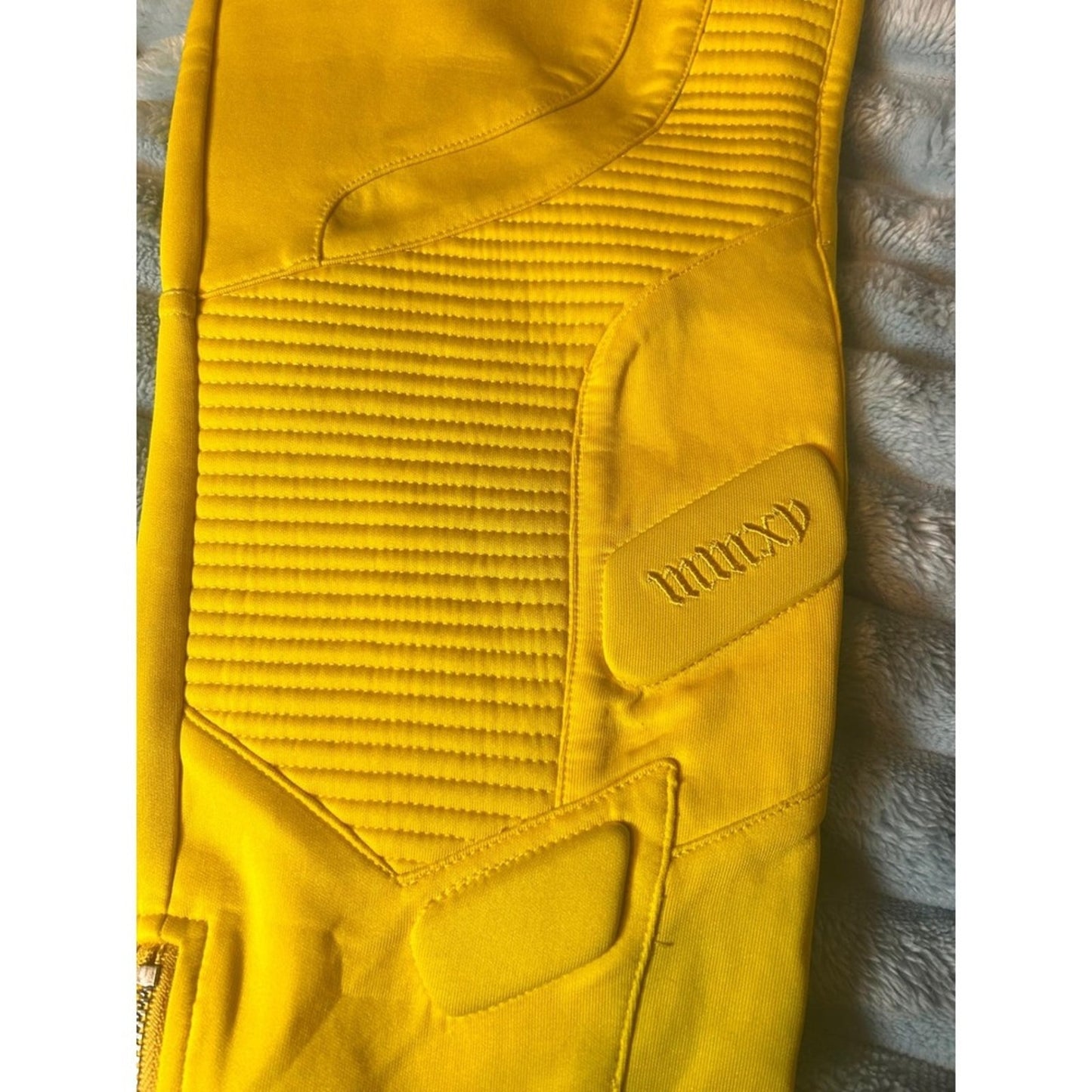 Guapi Aaron Wilhelm Moto Joggers Mens 30 Yellow Limited Edition Biker Pants