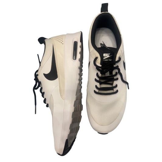 Nike Air Max Thea Running Shoes Sneakers White Black Women's US 8