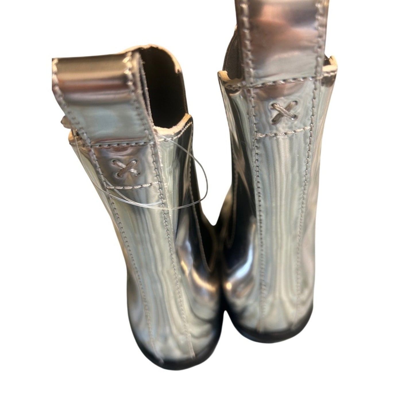 Rag & Bone Silver Metallic Leather Silver Chelsea Boots – Size 37 (US 6.5/7)