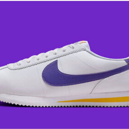 Nike Cortez Retro Lakers White Varsity Maize Purple