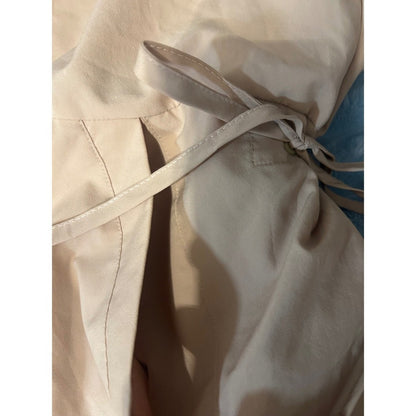 Adidas Parley Windbreaker Dress Beige Drawstring Hooded Athleisure Womens M