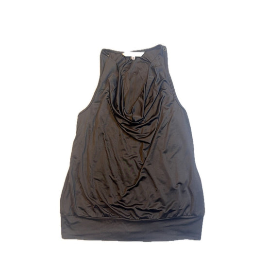 Trina Turk Black Sleeveless Cowl Neck Top Blouse Size S