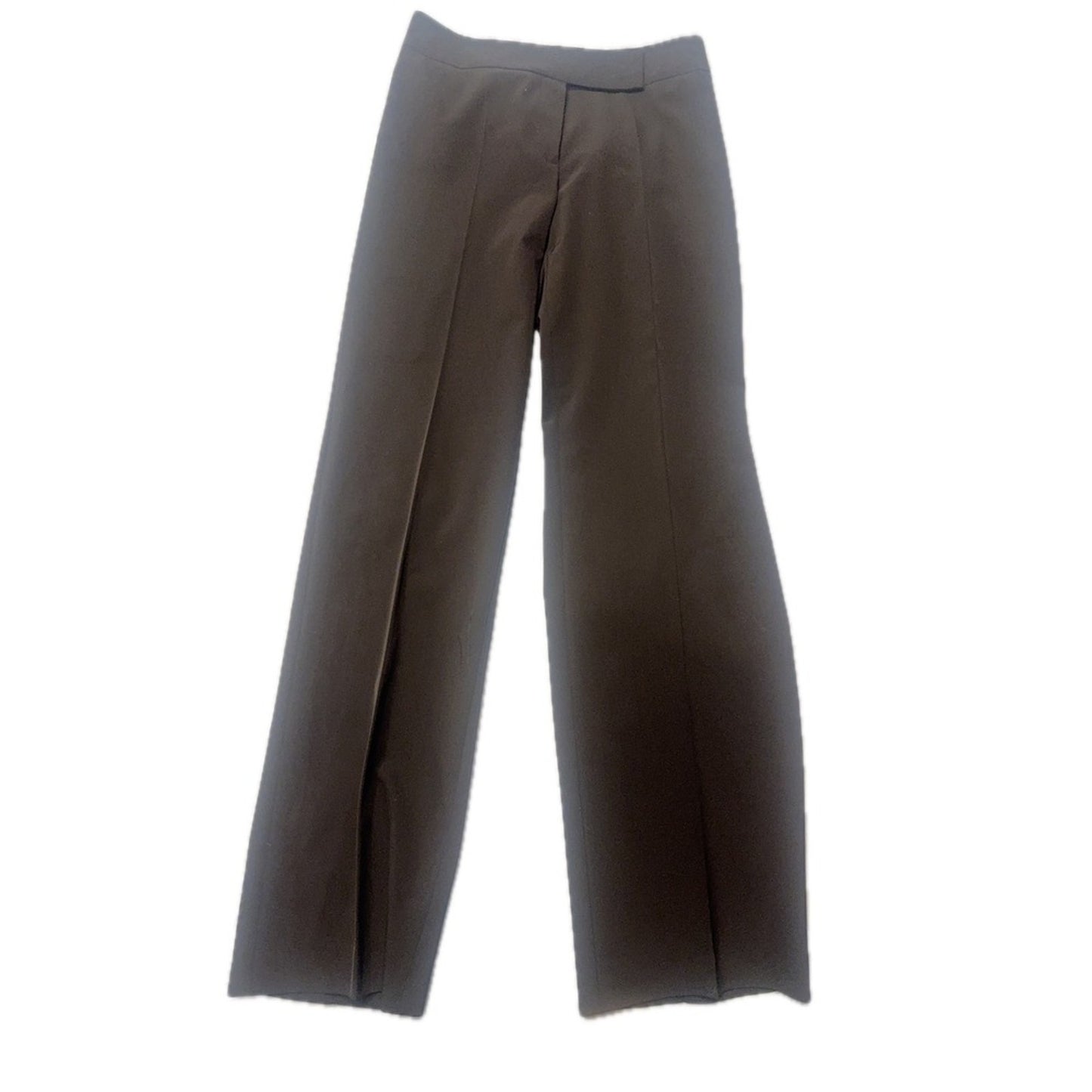 Escada Women's Black Wide Leg Trousers Pants Size 34 XS Wool Blend Tailored