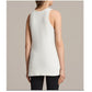 ALLSAINTS Arleta Vest Small Sleeveless Cream Knit Mini Dress Casual -size S
