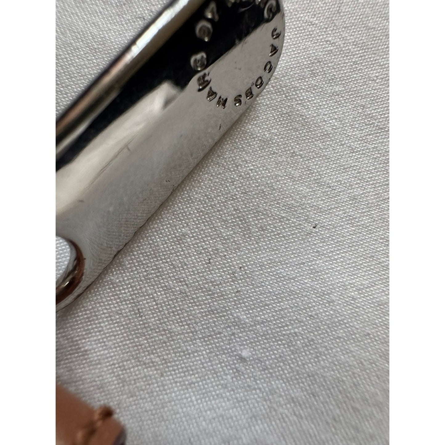 Marc by Marc Jacobs Brown Leather Wristlet Pouch Coin Purse Key Ring