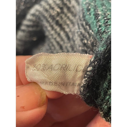 Gianfranco Ferre GFF Knit Sweater Green Geometric Pattern Menswear