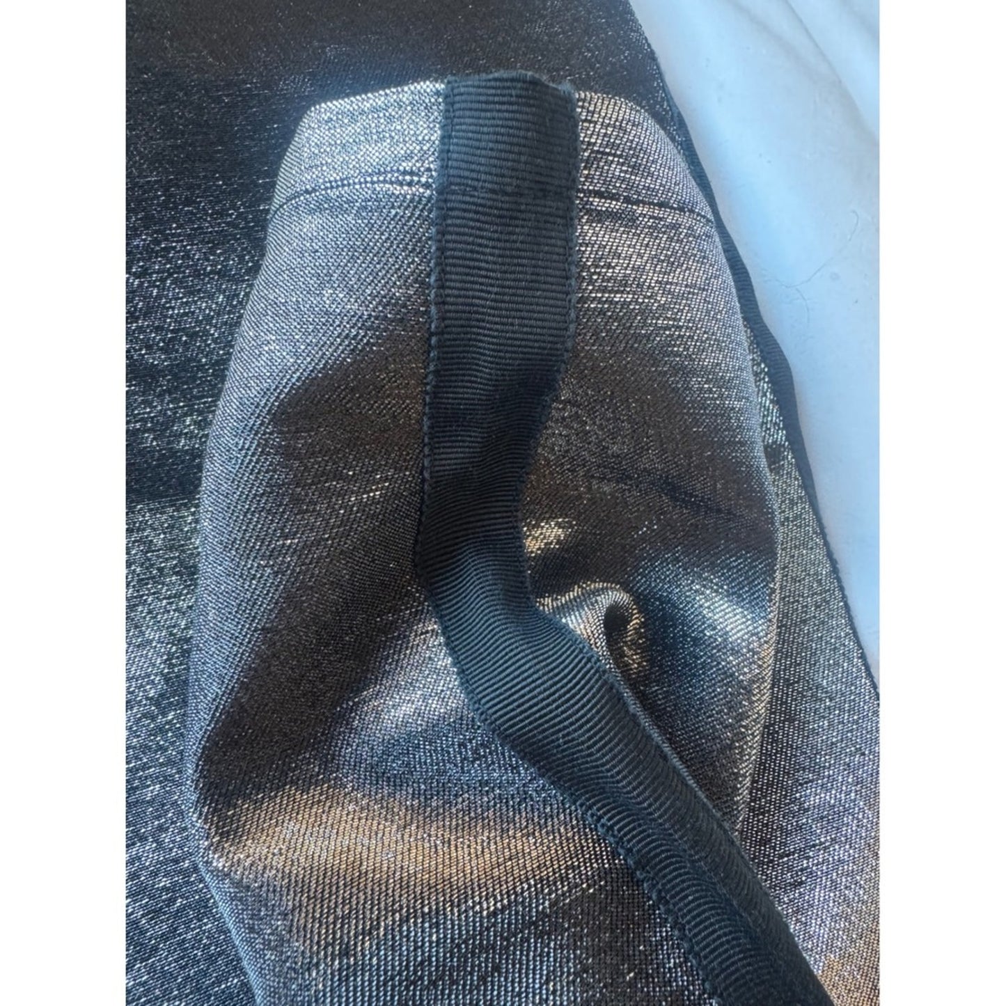 Balmain Paris Metallic Silver Skinny Pants – Size 36 (Made in France) Size 4