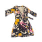 Diane von Fürstenberg Silk Wrap Dress 10 Floral Print Long Sleeve Iconic DVF