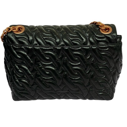 Rebecca Minkoff Black Quilted Leather Shoulder Bag Chain Strap Purse